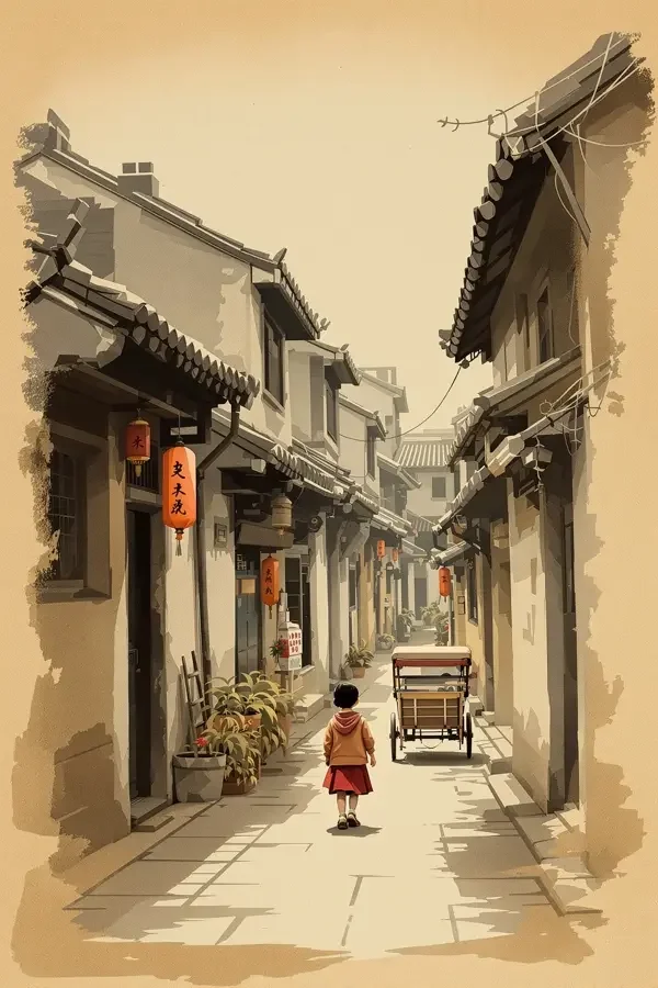 城南旧事 - 红桃影视 城南旧事 经典影视海报