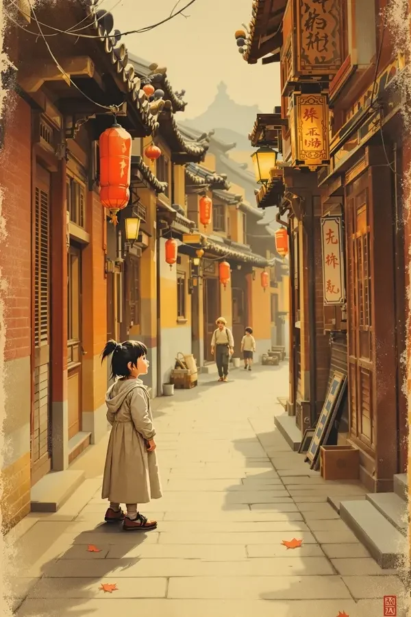 城南旧事(修复版) - 红桃影视 城南旧事(修复版) 经典影视海报
